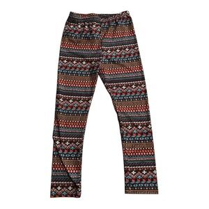 Urban Behavior Orange and Blue Geometric Leggings